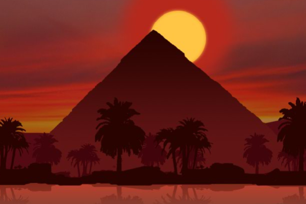 Solitario Pirámide de Egipto